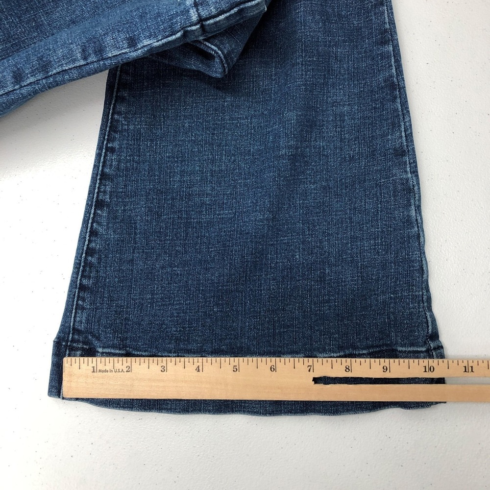 Chelsea & Violet Flare Jeans Womens 28 Blue Medium Wash High Rise Stretch Denim - Picture 11 of 12